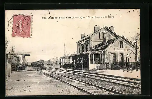 AK Aulnay-sous-Bois, L`intérieur de la Gare, Bahnhof