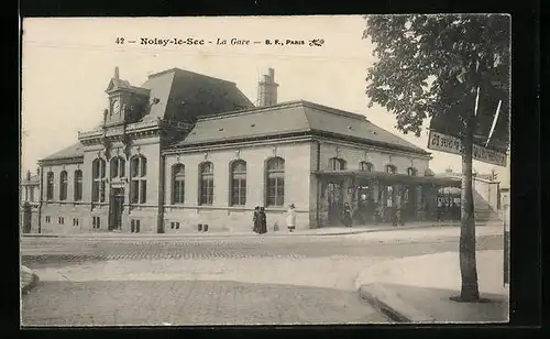 AK Noisy-le-Sec, La Gare, Bahnhof