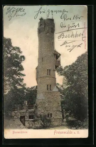 AK Freienwalde a. O., Bismarckturm