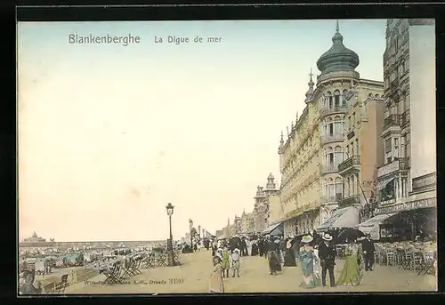 AK Blankenberghe, La Digue de mer
