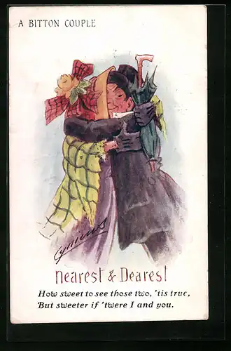 Künstler-AK Cynicus: Nearest & Dearest, How sweet to see those two, tis true, But sweeter if twerw I and you