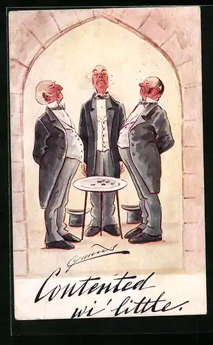 Künstler-AK Cynicus: Contented wi` little