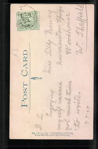 Künstler-AK Cynicus: I`m enjoying myself with a friend of yours