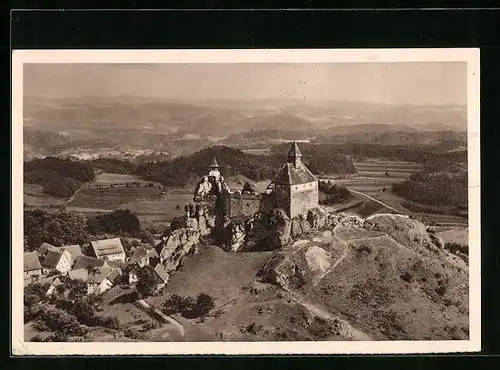 AK Ganzsache WHW Winterhilfswerk, Hersbruck, Burg Hohenstein