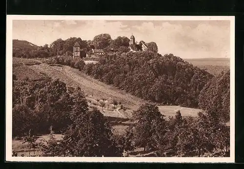 AK Ganzsache WHW Winterhilfswerk, Die Kropsburg bei St. Martin