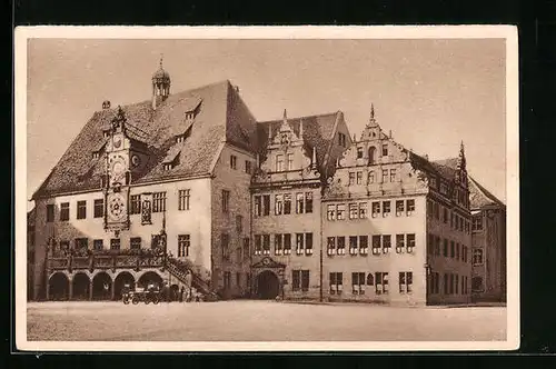 AK Ganzsache WHW Winterhilfswerk, Heilbronn am Neckar, Rathaus