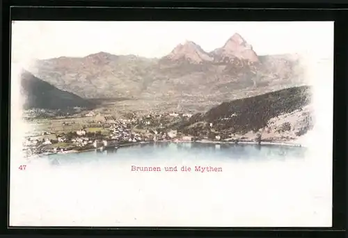 AK Brunnen, Gesamtansicht und die Mythen