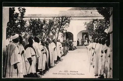 AK Fez, Rèsidence, Garde d`honneur des Princes Chèrifiens