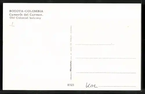 AK Bogota, Camerin del Carmen