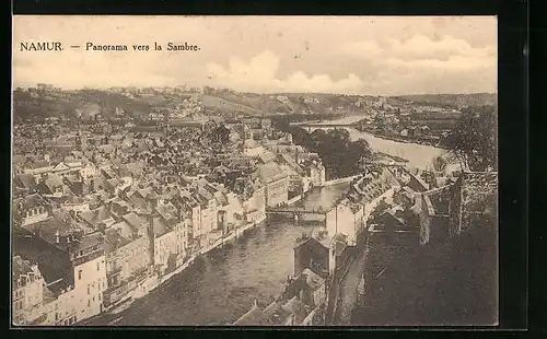 AK Namur, Panorama vers la Sambre