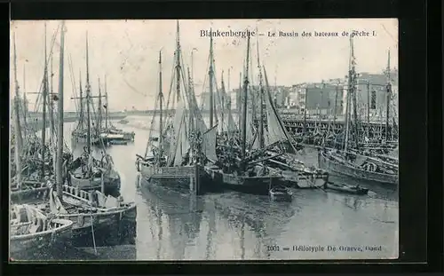 AK Blankenberghe, Le Bassin des bateaux de peche I.