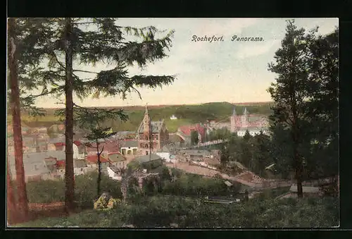 AK Rochefort, Panorama aus der Vogelschau