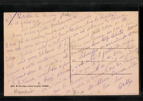 AK Virelles-lez-Chimay, Panorama aus der Vogelschau