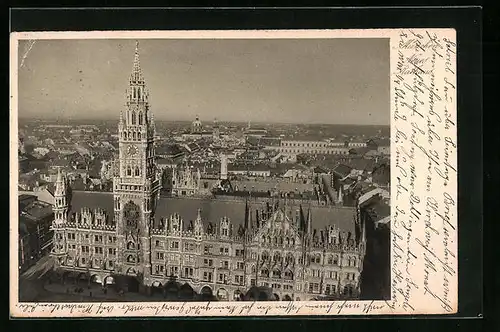 AK München, Ausstellung Das Bayerische Handwerk 1927, Neues Rathaus