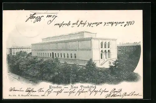 AK München, Neue Pinakothek