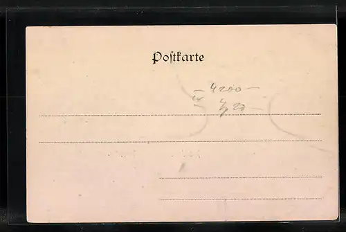 AK München, Propyläen im Passepartoutrahmen