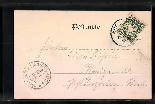 AK München, Teilansicht mit Frauenkirche