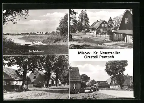 AK Peetsch / Mirow, Jagdhaus, Am Schulzensee, Ortspartie