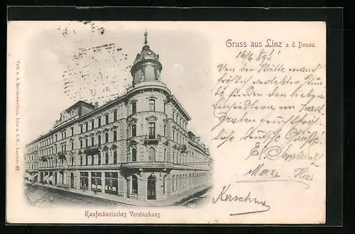 AK Linz a. d. Donau, Kaufmännisches Vereinshaus
