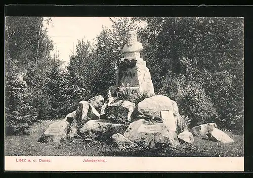 AK Linz a. d. Donau, Jahndenkmal