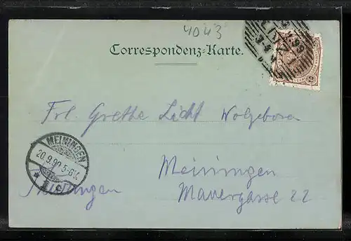 Mondschein-AK Linz a. D., Kirche am Pöstlingberg