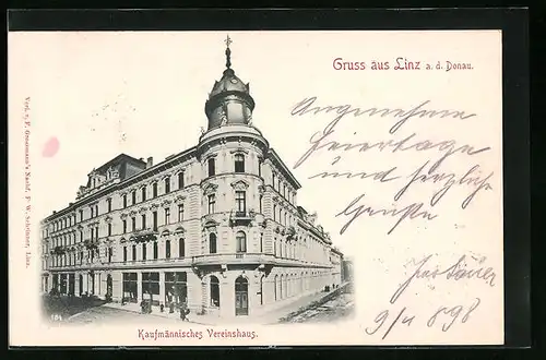 AK Linz a. d. Donau, Kaufmännisches Vereinshaus