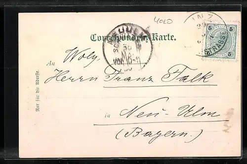 AK Linz a. d. D., Landstrasse mit Café Central