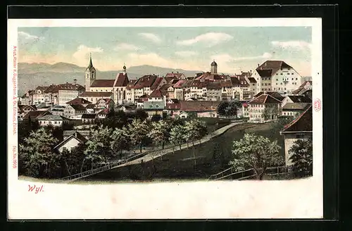 AK Wil, Teilansicht mit Kirche