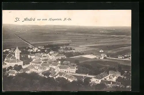 AK St. Andrä vor dem Hagentale, Teilansicht mit Kirche