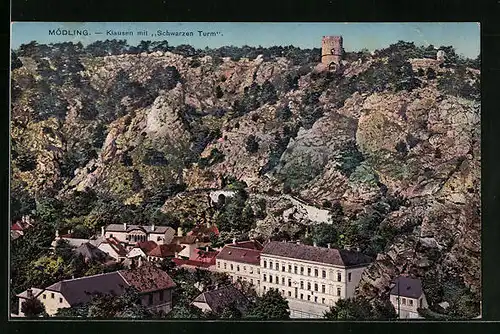 AK Mödling, Klausen mit Schwarzem Turm