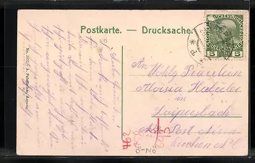 AK Unter-Aspang, Teilansicht mit Ober-Aspang