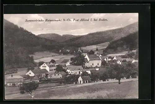 AK Raisenmarkt, Teilansicht mit Kirche