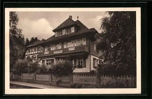 AK Königsfeld /Schwarzwald, Jugend-Erholungsheim Haus Braukmann