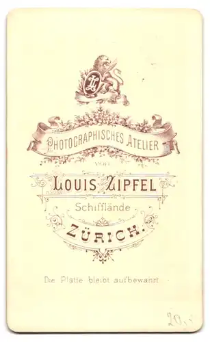 Fotografie Louis Zipfel, Zürich, Schifflände, Junges Mädchen mit geflochtener Hochsteckfrisur und hochwertigem Schmuck