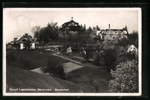 AK Lassnitzhöhe, Sanatorium im Frühling