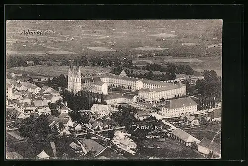 AK Admont, Ortsansicht aus der Vogelschau