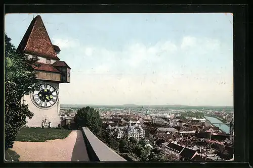 AK Graz, Uhrturm am Schlossberg