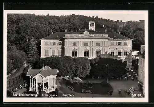 AK Gleichenberg, Kurplatz mit Kurhaus