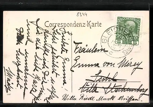 AK Gleichenberg, Kurpark mit Besuchern