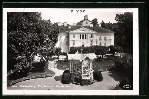 AK Gleichenberg, Kurplatz mit Vereinshaus