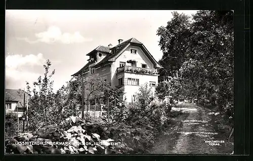AK Lassnitzhöhe, Pension Luisenheim mit Garten