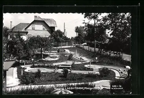 AK Lassnitzhöhe, Minigolfanlage und Strassenpartie