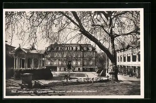 AK Bad Gleichenberg, Parkanlage vor der Villa Albrecht