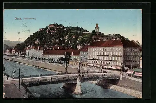 AK Graz, Brücke am Schlossberg