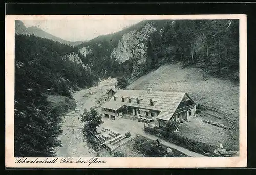 AK Fölz /Aflenz, Schwabenbartl am Bach