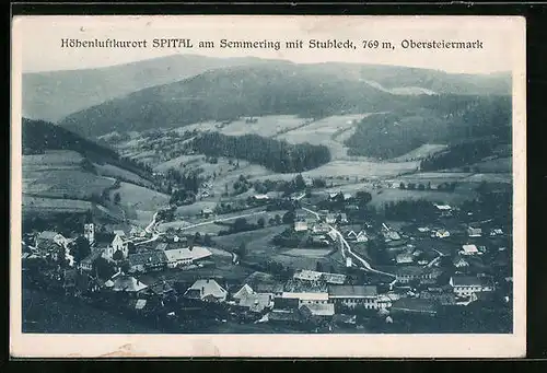 AK Spital a. Semmering, Ortsansicht mit Stuhleck