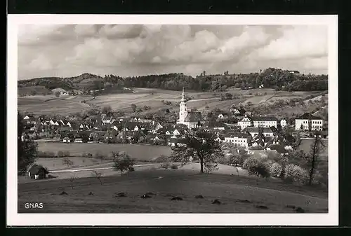 AK Gnas, Ortspartie aus der Vogelschau