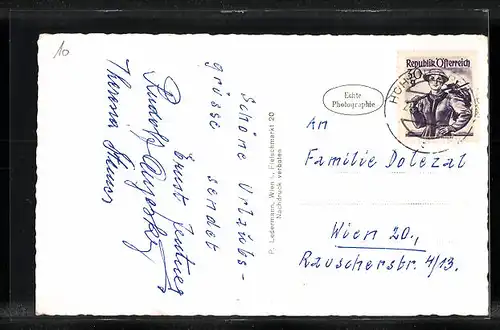 AK Hohenberg, Ortsansicht aus der Vogelschau