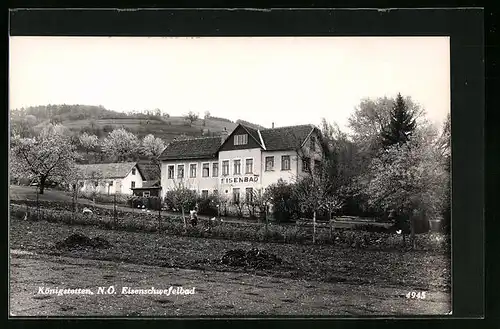 AK Königstetten, Blick zum Eisenschwefelbad