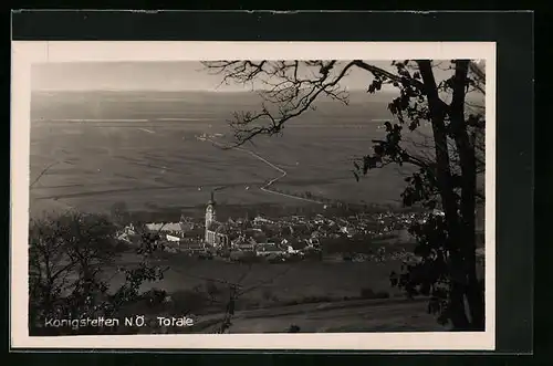 AK Königstetten, Totalansicht aus der Vogelschau